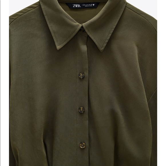 Zara Belted Shirt Dress - Picture 6 of 7